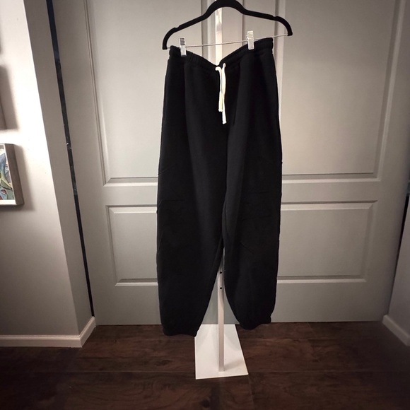 NWT Oversized Boyfriend Star Patch Patchwork Jogger Style Sweats Sweat Pants - Picture 4 of 4